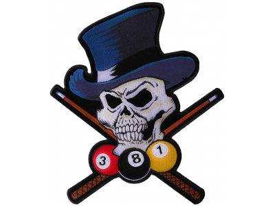 Pool Shark Skull Large Patch