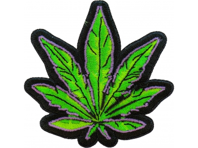 Pot Leaf Iron on Patch