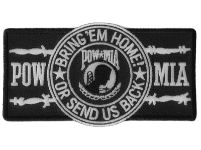 POW MIA Barbwire Patch | US Military Veteran Patches