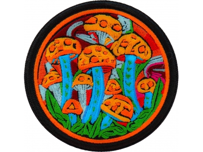 Psychedelic Mushrooms Patch Embroidered