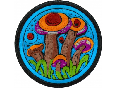 Psychedelic Shrooms Patch Embroidered