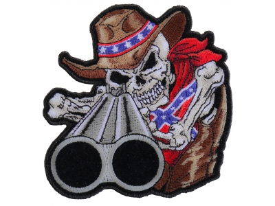 Rebel Cowboy With Shotgun Patch | Embroidered Patches