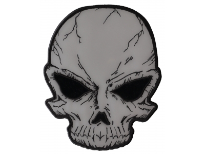 Large Reflective Skull Patch For Jackets | Embroidered Patches