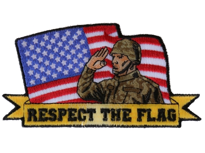 Respect the flag Soldier Salute Patch