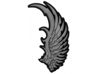 Right Silver Eagle Wing Patch | Embroidered Patches