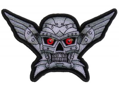 Robot Skull Small Patch