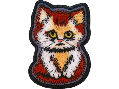 Sad Kitty Cat Iron on Patch