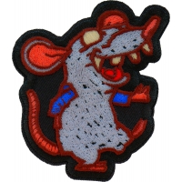 Sewer Rat Iron on Patch