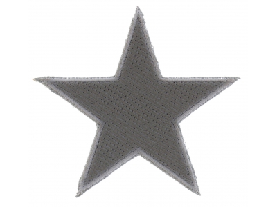 Silver Star Patch | Embroidered Patches