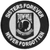 Sisters Forever POW MIA Patch | US Military Veteran Patches