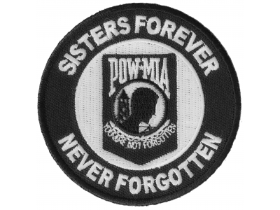 Sisters Forever POW MIA Patch | US Military Veteran Patches