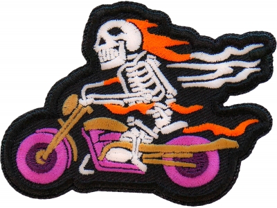 Skelo Rider Biker Patch Embroidered