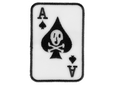 Skull Ace Of Spades Patch | Embroidered Patches