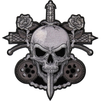 Skull and Roses Patch