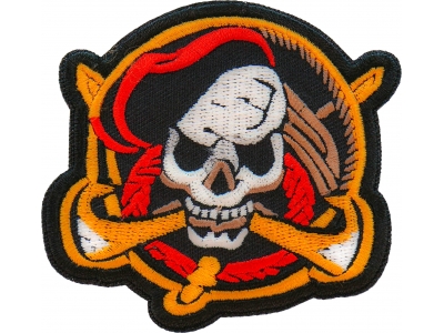 Skull Pirate Patch Embroidered