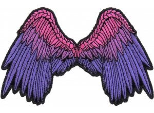 Small Beautiful Angel Wings Pink Patch | Embroidered Patches