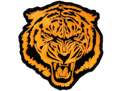 Small Orange Baron Tiger Patch | Embroidered Patches