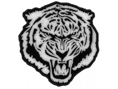 Small White Baron Tiger Patch | Embroidered Patches