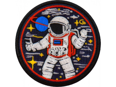 Space Cowboy Astronaut Patch Embroidered