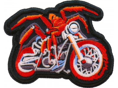 Spider Motorcycle Patch Embroidered