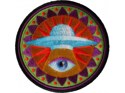 Spiritual Eye UFO Iron on Patch