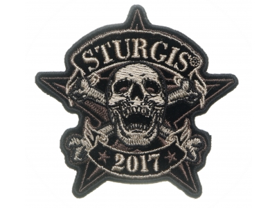 Sturgis 2017 Patch Skull Star