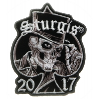 Sturgis 2017 Patch Tall Hat Skull