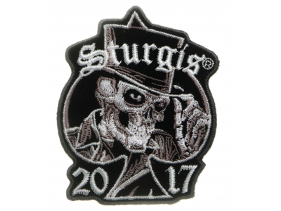 Sturgis 2017 Patch Tall Hat Skull