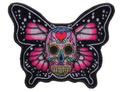 Sugar Skull Butterfly Patch