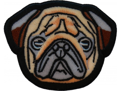 Sweet Pug Dog Iron on Patch