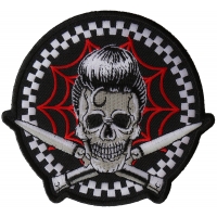 Switchblades Billy Skull Spider Web Patch