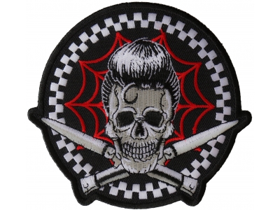 Switchblades Billy Skull Spider Web Patch