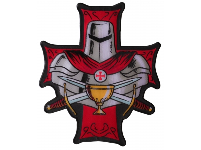 Templar Holy Grail Large Christian Back Patch