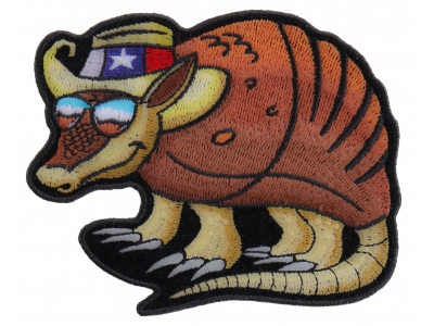 Texas Armadillo Patch For Texan Natives