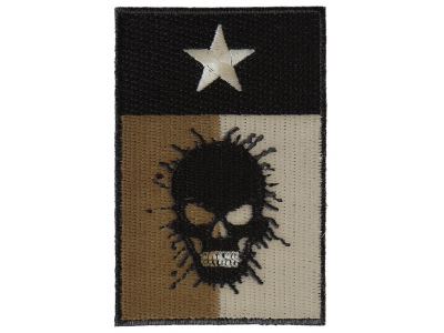 Texas Flag Skull Patch