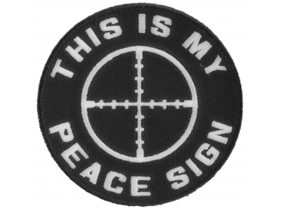 This Is My Peace Sign Patch | Embroidered Patches