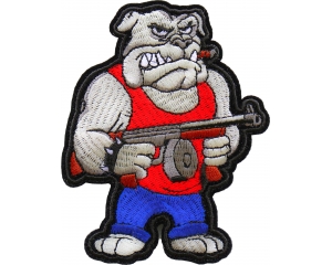 Tommy Gun Bulldog Patch