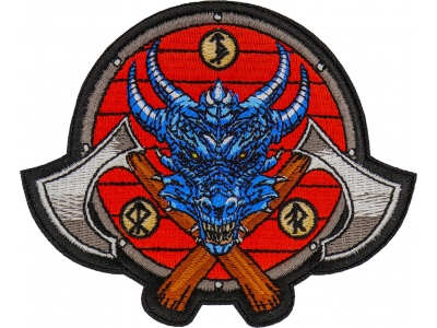 Viking Dragon and Axes Patch