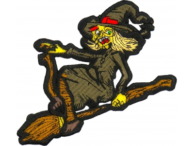 Witch on a Broom Patch