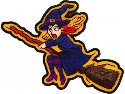 Witch on a Broom Patch