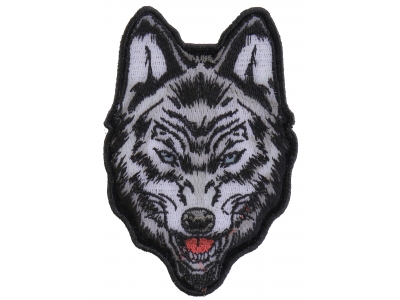 Wolf Small Iron on Patch