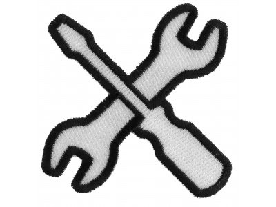 Wrench and Screwdriver Iron on Patch