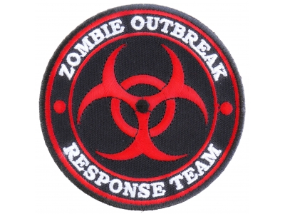 Zombie OutBreak Response Team Red Patch | Embroidered Patches