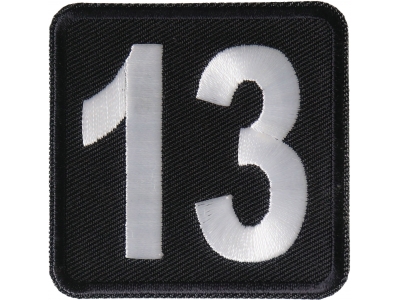 13 Patch Black and White Square