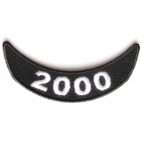 2000 Lower Rocker Patch In Black White