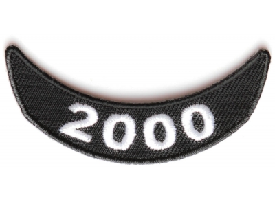 2000 Lower Rocker Patch In Black White