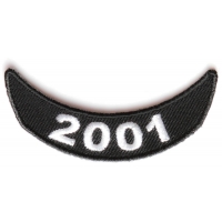 2001 Lower Rocker Patch In Black White