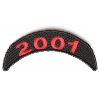 2001 Upper Year Rocker Patch In Red