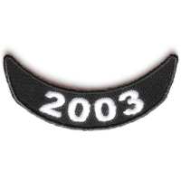 2003 Lower Rocker Patch In Black White