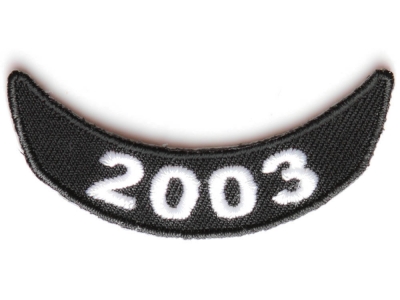 2003 Lower Rocker Patch In Black White